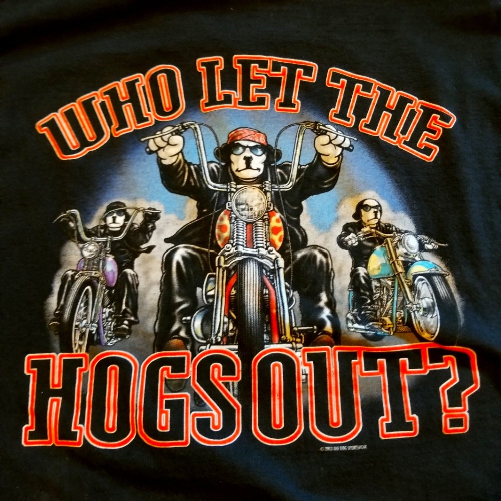 Big dogs  Biker's T-shirt